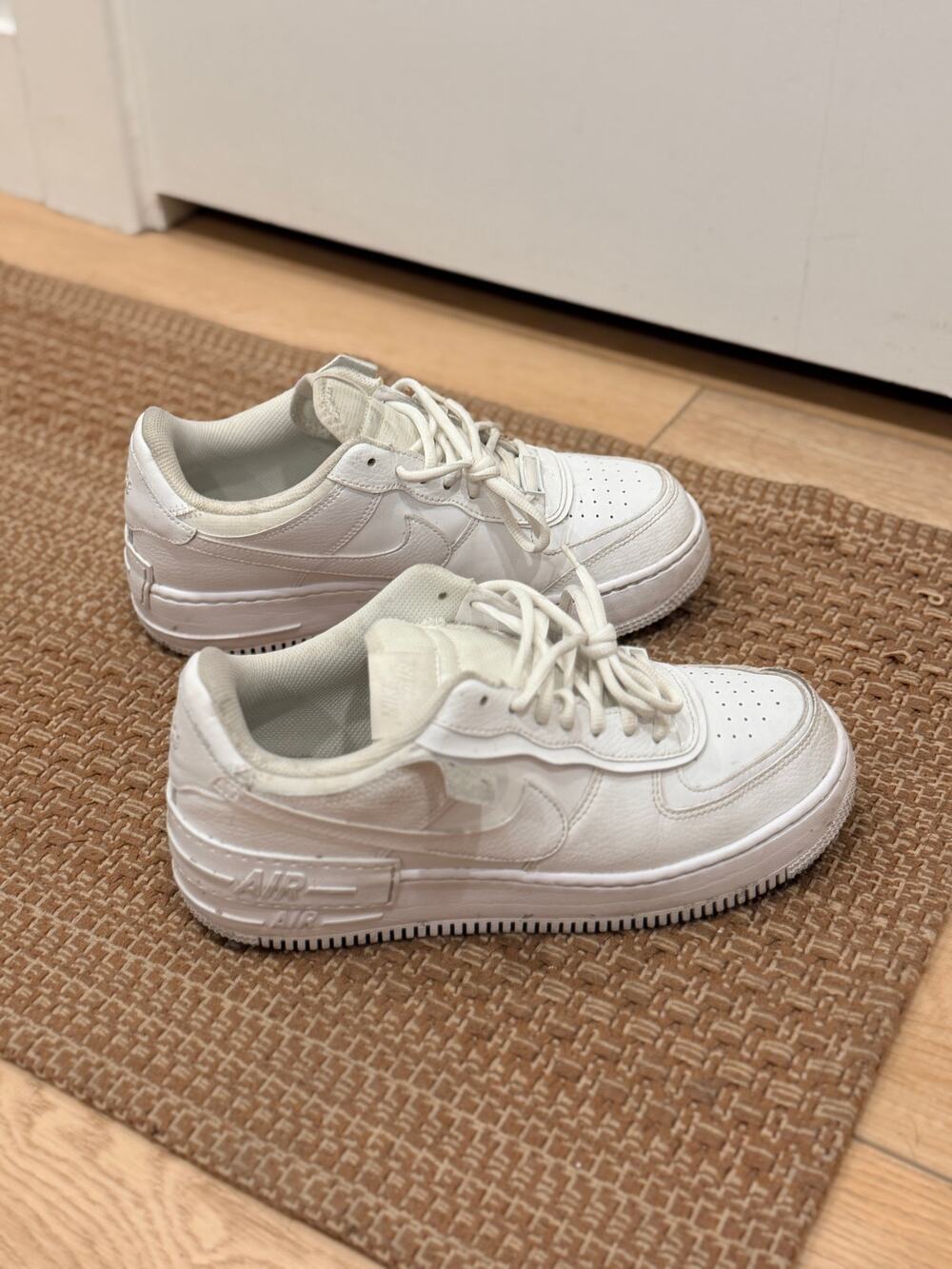 Nike Air Force 1 Shadow Triple White Women’s Sneakers Size 10.5